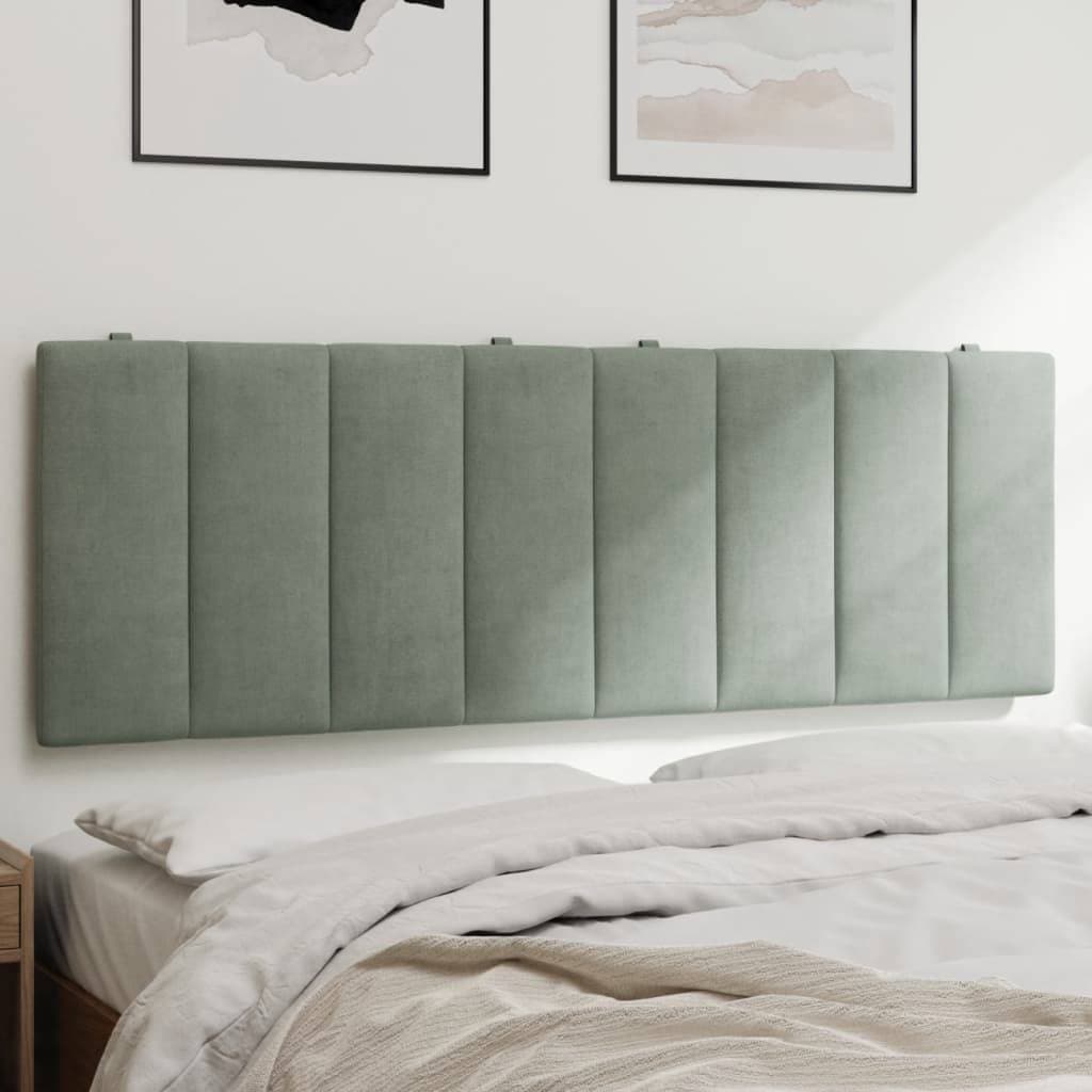 vidaXL Dyna Till Huvudgavel Ljusgrå 140 cm Sänggavel 140cm