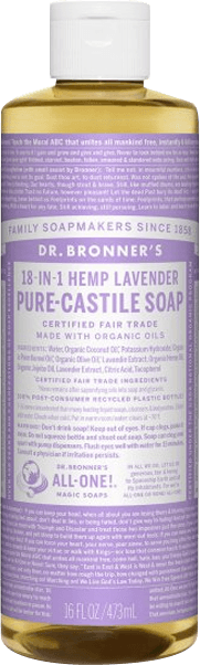 Dr. Bronners Pure Castile Liquid Soap Lavender 473ml