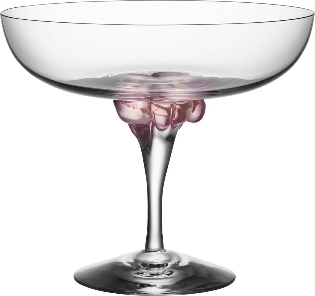 Kosta Boda Sugar Dandy Coupe 32 cl Rosa Transparent Champagneglas 32cl