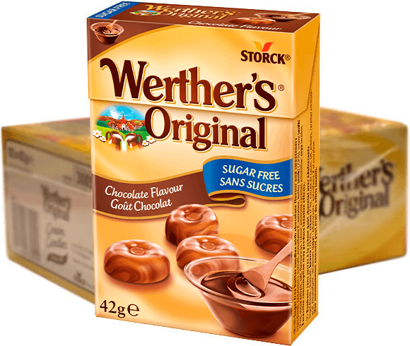 Werther's Original Werthers Chocolate Sockerfri 42g 12pack