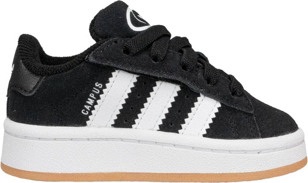 adidas Campus 00s Comfort Closure Elastic Lace Shoes Core Black Cloud White Gum 1/2