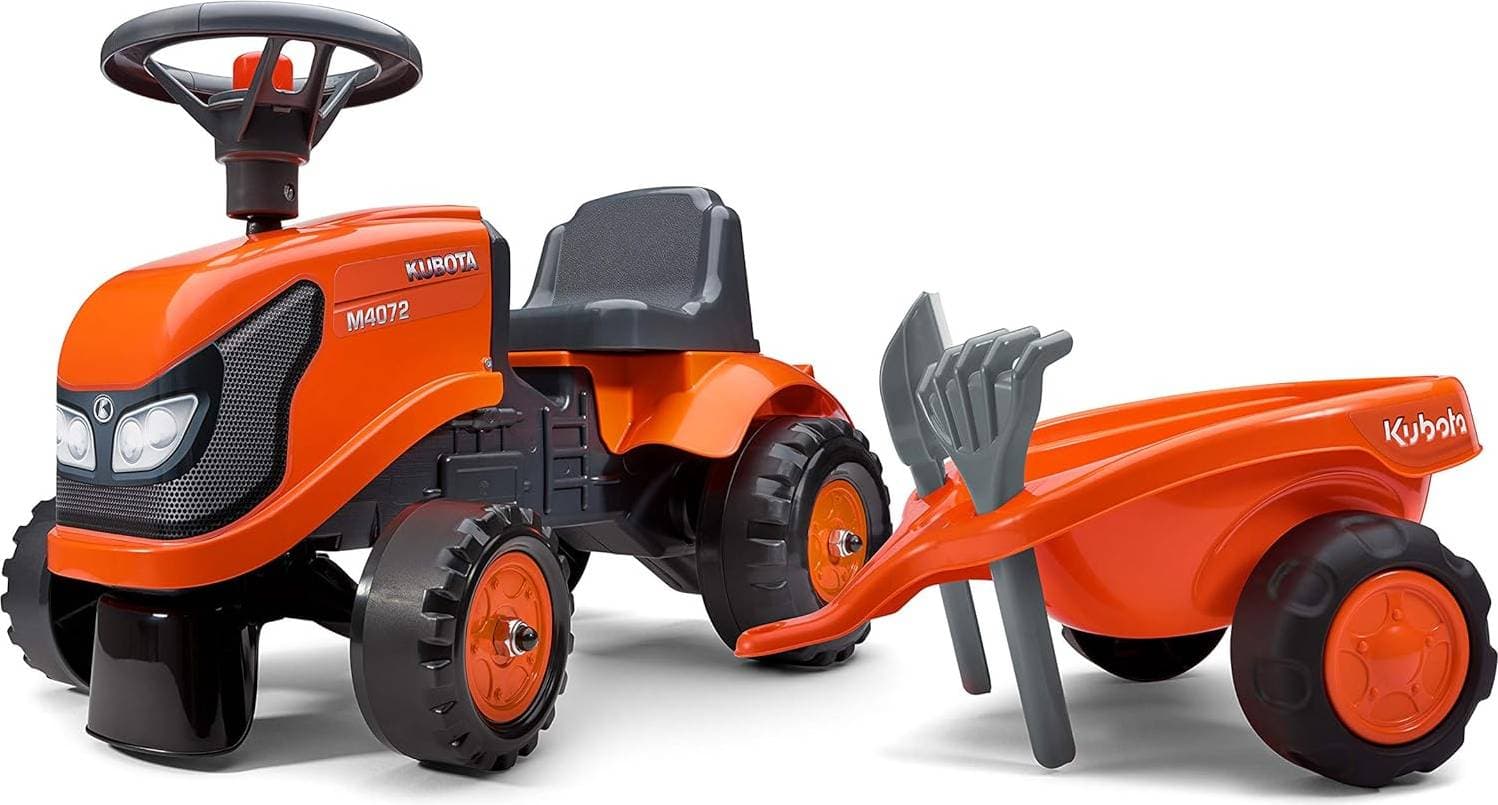 Falk Kubota Tractor with Trailer Shovel & Rake Included
