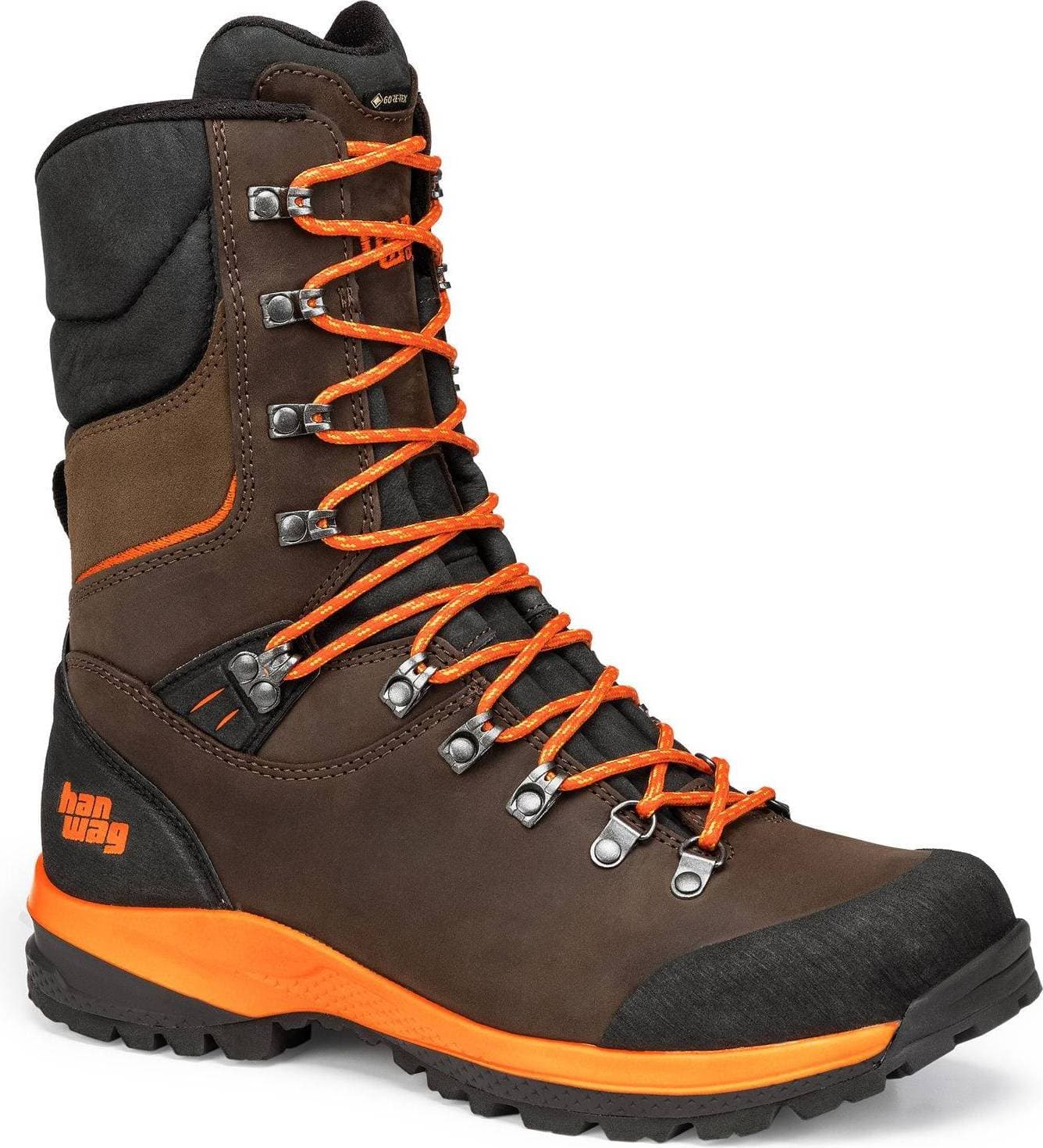 Hanwag Men's Kalixfors Sf Extra Gore-Tex Brown/Orange, 40.5, Brown/Orange