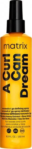 Matrix Leave-In Spray, definierade vågor, manuell honungsextrakt rosenvatten, A Curl Can Dream Wave Go 250ml