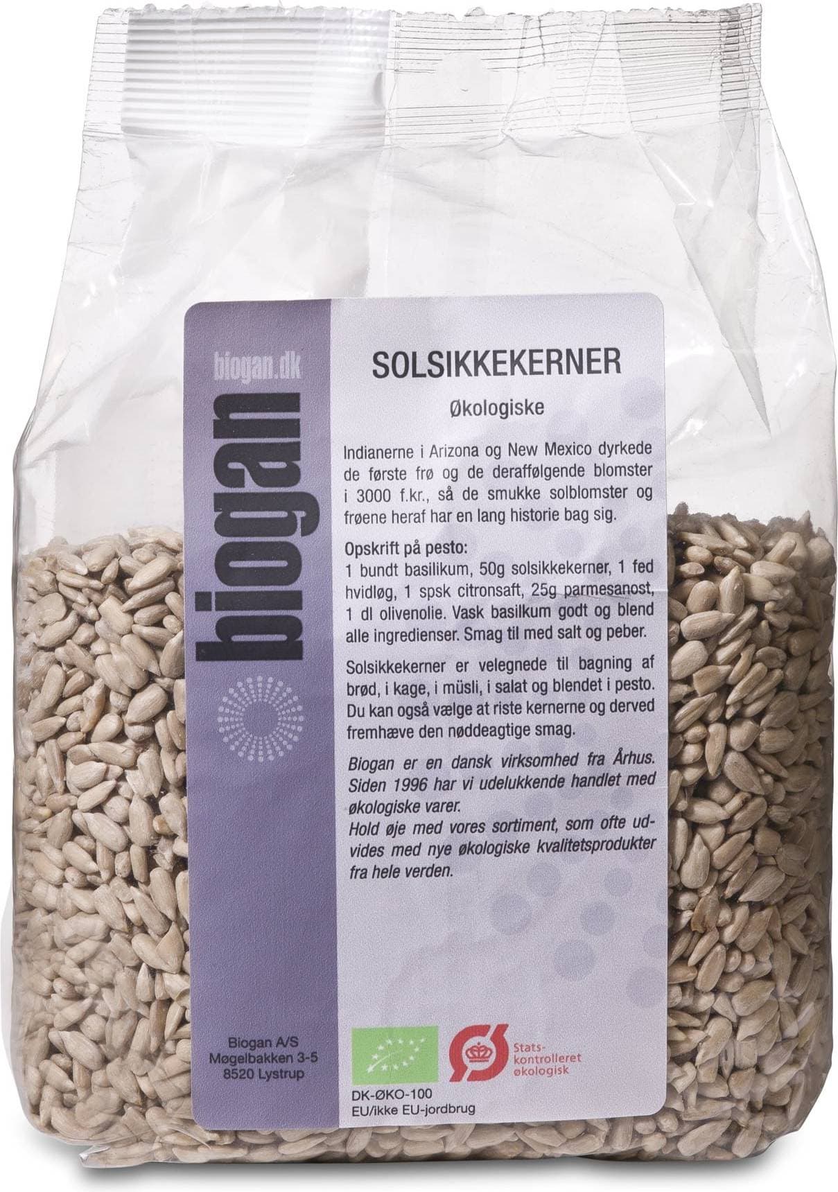 Biogan Sunflower Seeds Organic 1000g 1pack