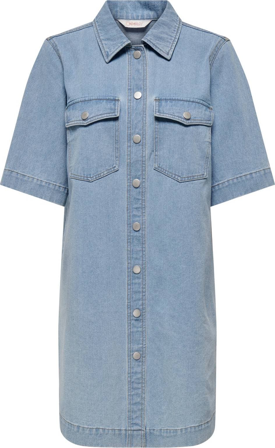 Only Belle Denim Shirt Dress - Blue/Light Blue