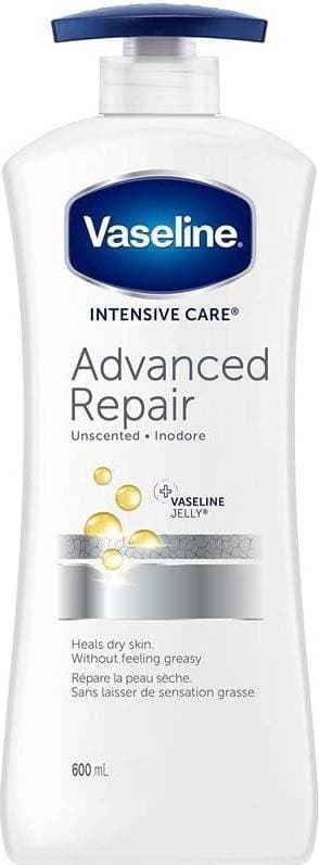 Vaseline Intensive Care Advanced Repair Unsented Body Lotion 600ml