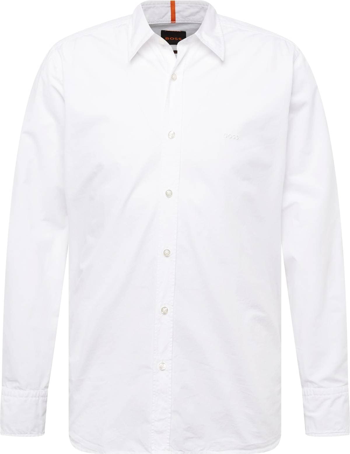 BOSS Regular-fit shirt in cotton poplin with Kent collar