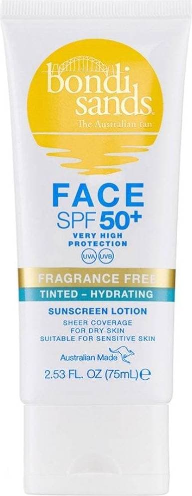 Bondi Sands Hydrating Tinted Face Lotion Fragrance Free SPF50+ 75ml