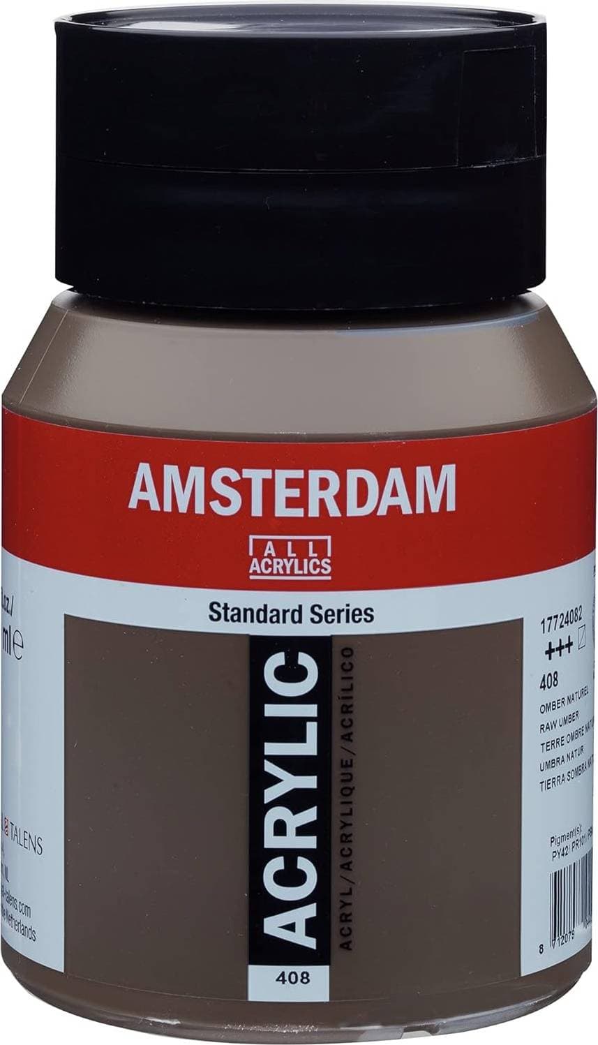 Amsterdam Standard Series Acrylic Jar Raw Umber 500ml