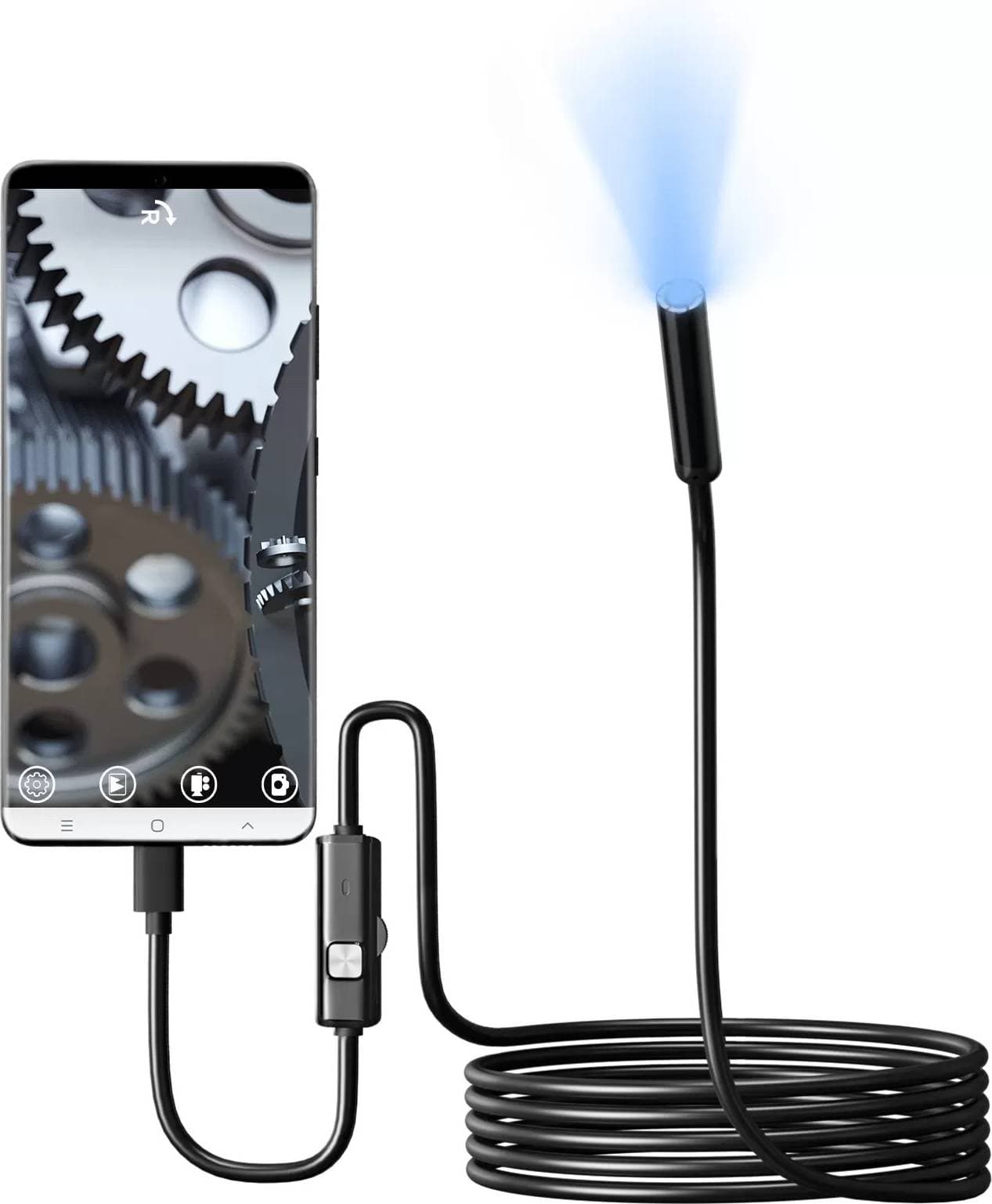 INF Inspektionskamera, högupplöst, LED, IP67 2