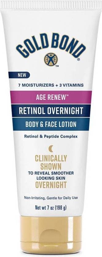 Gold Bond Age Renew Retinol Overnight Body & Face Lotion 198g