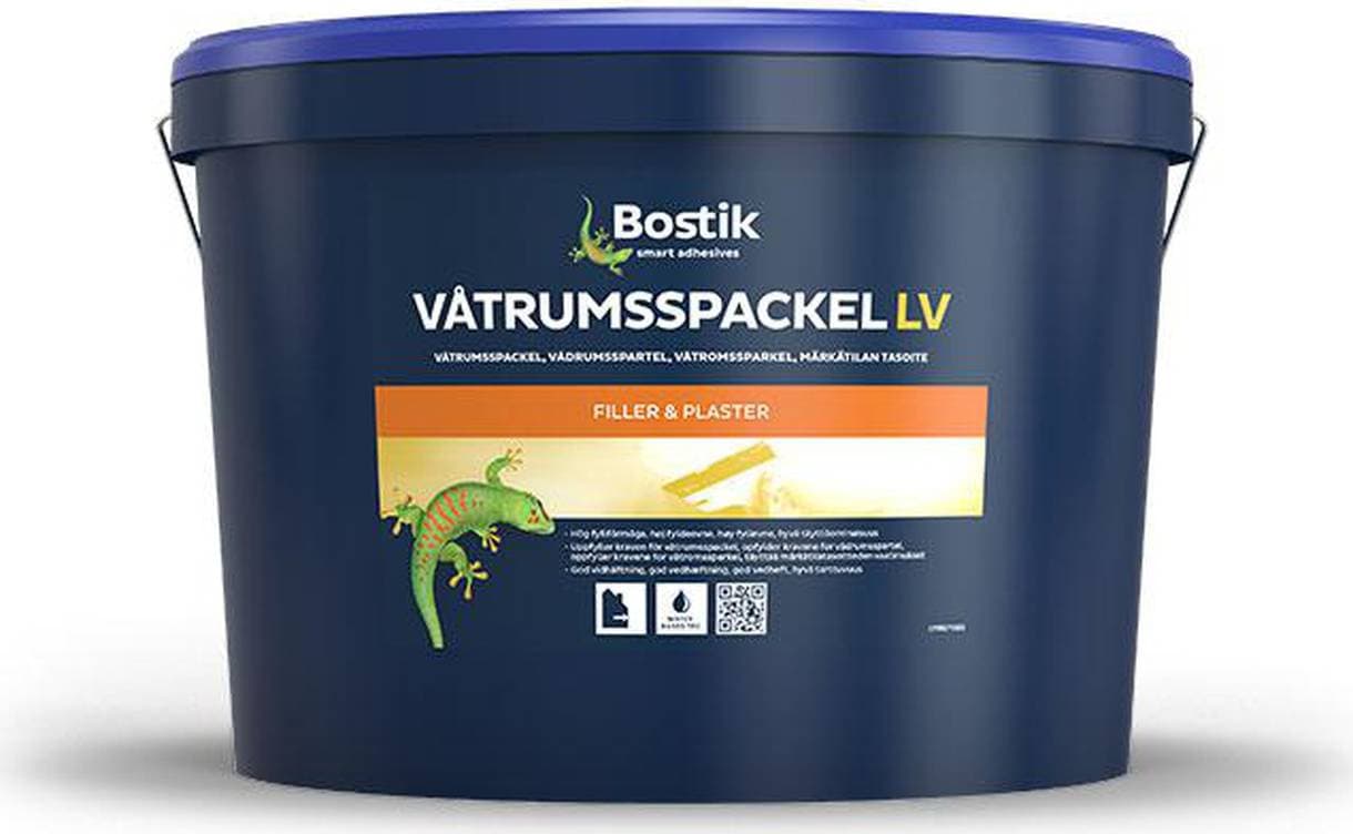 Bostik Våtrumsspackel -LV 10L 1st