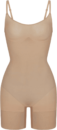 SKIMS Everyday Sculpt Mid Thigh Bodysuit - Clay