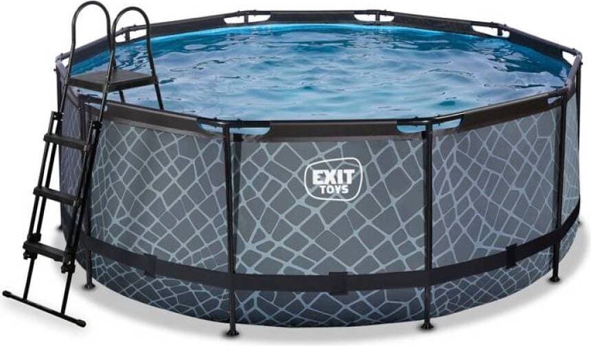 Exit Toys Round Stone Pool Ø3.6x1.22m