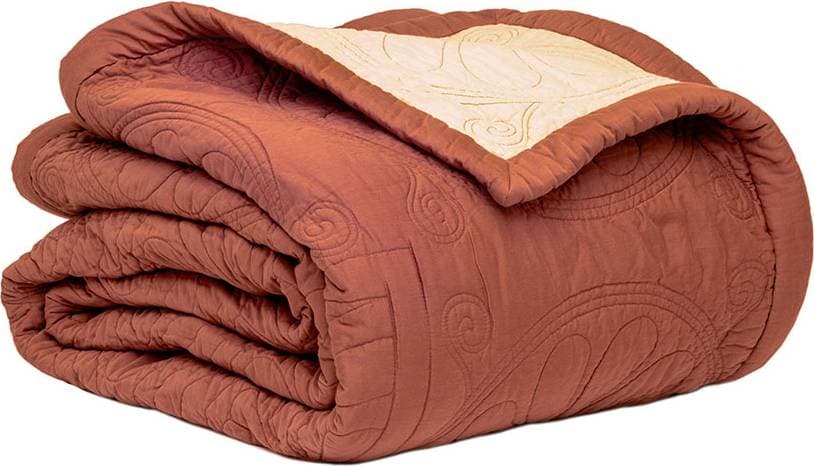 Mille Notti Durham Påslakan Röd, Gul, Koppar (260.1x180.1cm)