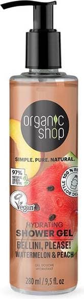 Organic Shop Hydrating Gel Bellini please! Watermelon & Peach 280ml