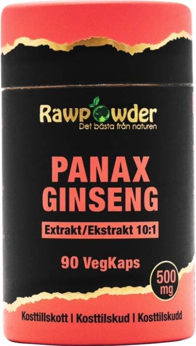 Rawpowder Panax Ginseng Extrakt 500mg 90 st