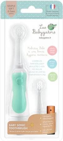 Les Babygators Les Babygators Eltandborste 0-5 Sage Green