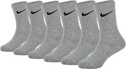 Nike Performance Bacic Dri FIT Crew Socks 6 -pack - Dark Gray Heather