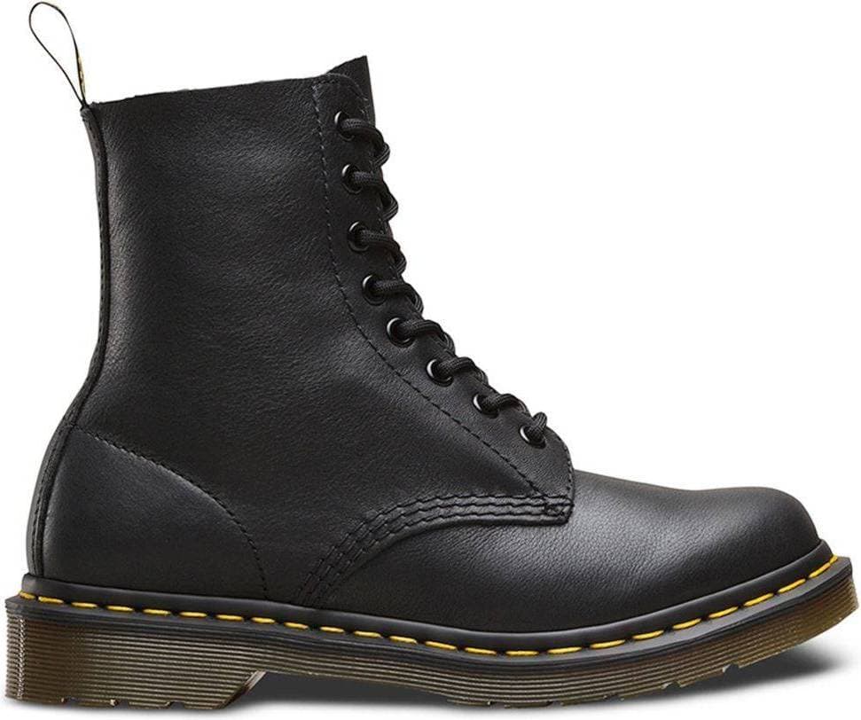 Dr. Martens 1460 Pascal Virginia Leather Lace Up Boots - Black