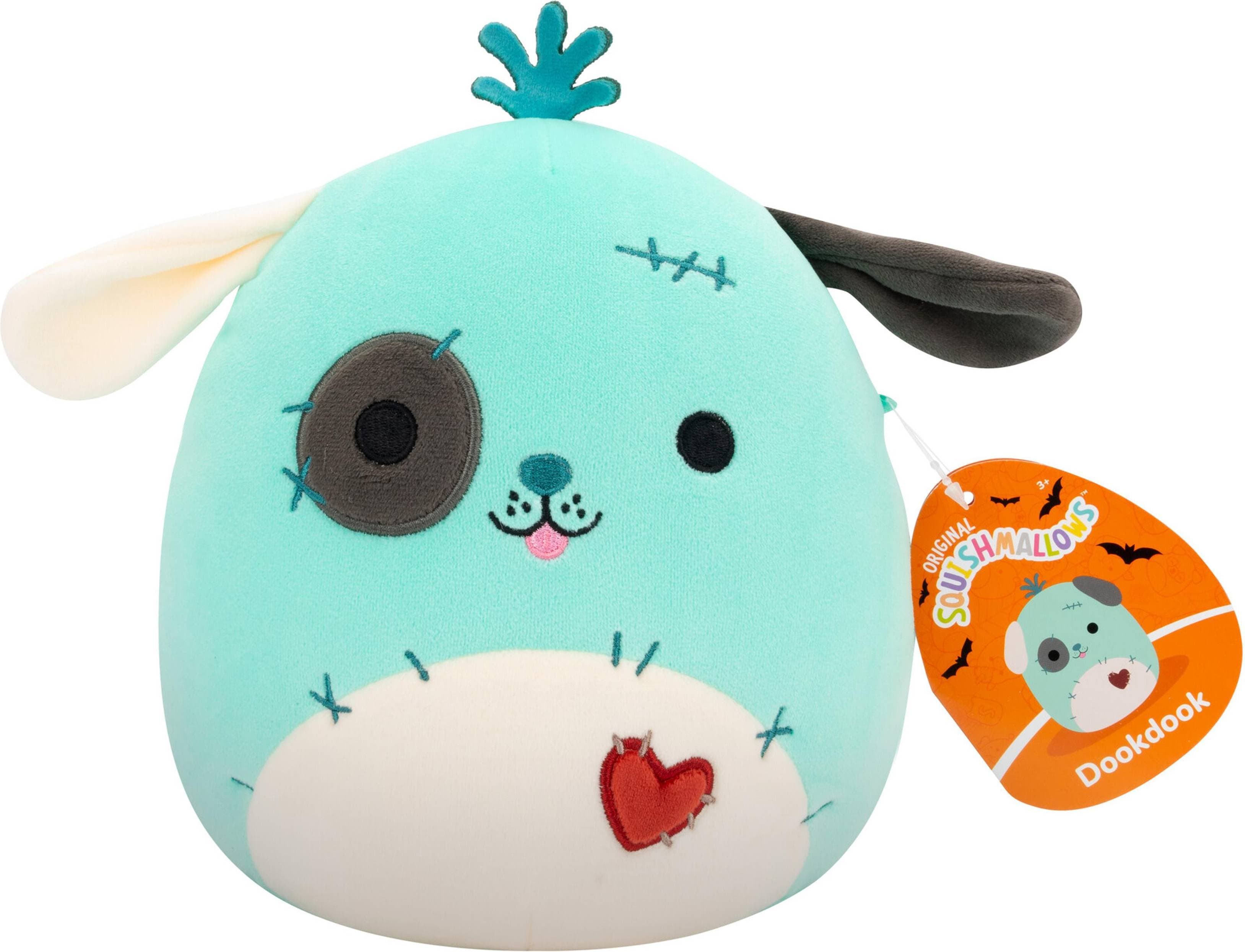 Squishmallows Halloween Dookdook Patchwork Dog 19cm