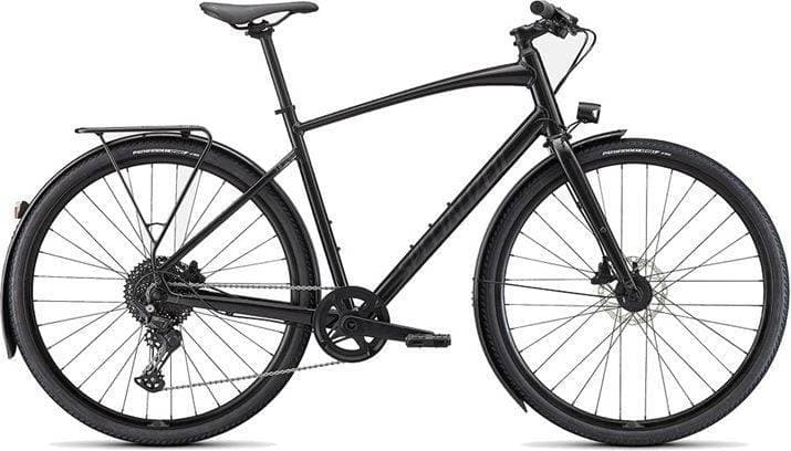 Specialized Sirrus X 3.0 EQ 28" 2023 Gloss Nearly Black/Black Reflective Herrcykel