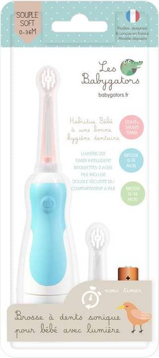 Les Babygators Eltandborste 0-5 år Blue Multi