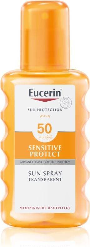 Eucerin Sensitive Protect Sun Spray Transparent SPF50 200ml