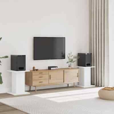 vidaXL Högtalarställ 2 St Vit 30 x 30 x 60 cm