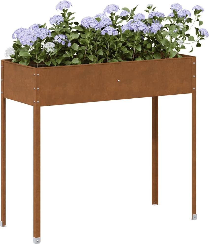 vidaXL Odlingslåda 100,5x40,5x90 cm Väderbeständigt Stål