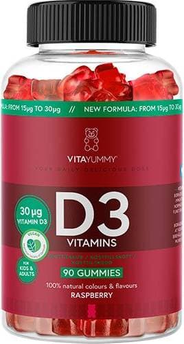 VitaYummy D3 Raspberry 90 Gummies - Multi 90 st