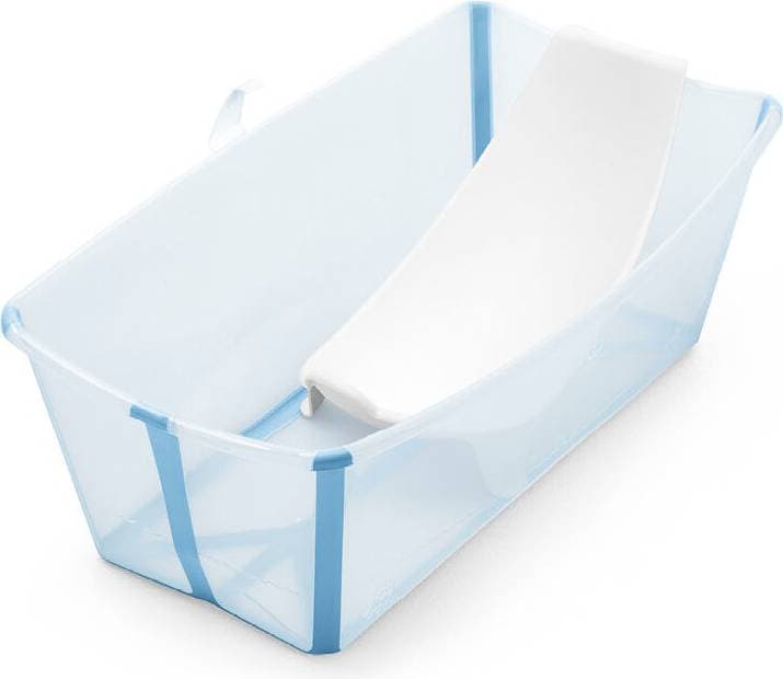 Stokke Flexi Bath Bundle med Värmekänslig Propp (Glacier Blue)