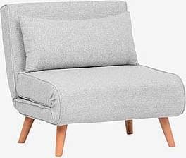 Hanah Home Andrarum Folde Teddy Bäddfåtölj 2-sits Grå Soffa 80cm 3-sits