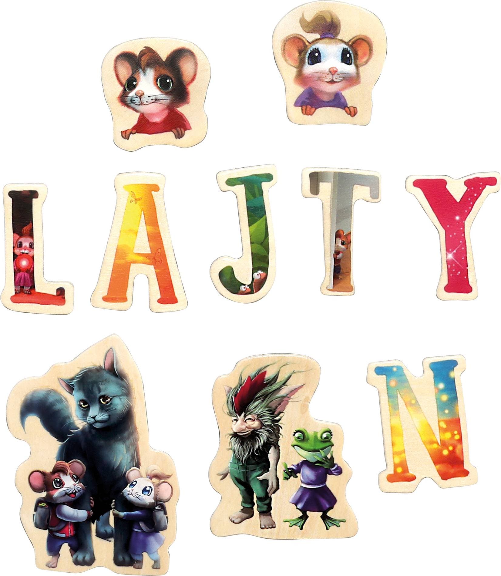 Adlibris Musse & Helium Magnetbokstäver och Figurer 72 st