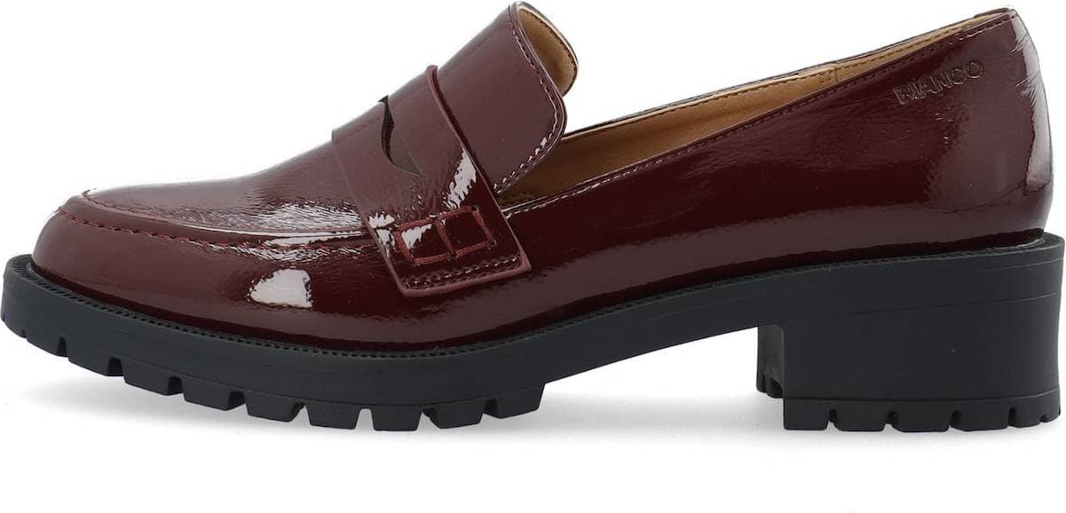 Bianco Biapearl Simple Penny Loafer Patent Aquarius Dam Loafers Från Magasin Burgundy