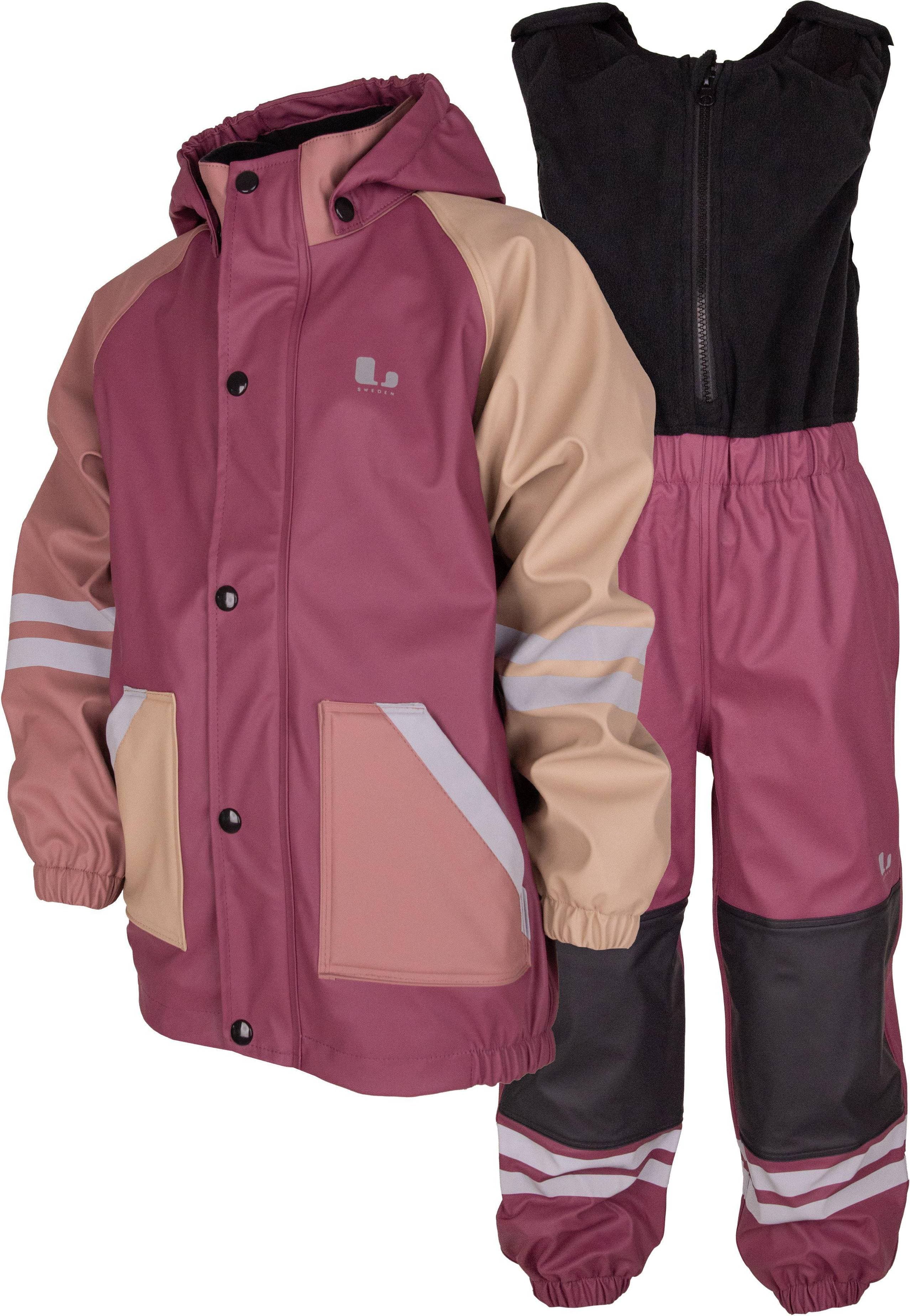 Lindberg Fagerhult Fleece Rain Set - Pink/Rose