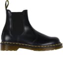 Dr. Martens 2976 Yellow Stitch Smooth Leather Chelsea Boots - Black