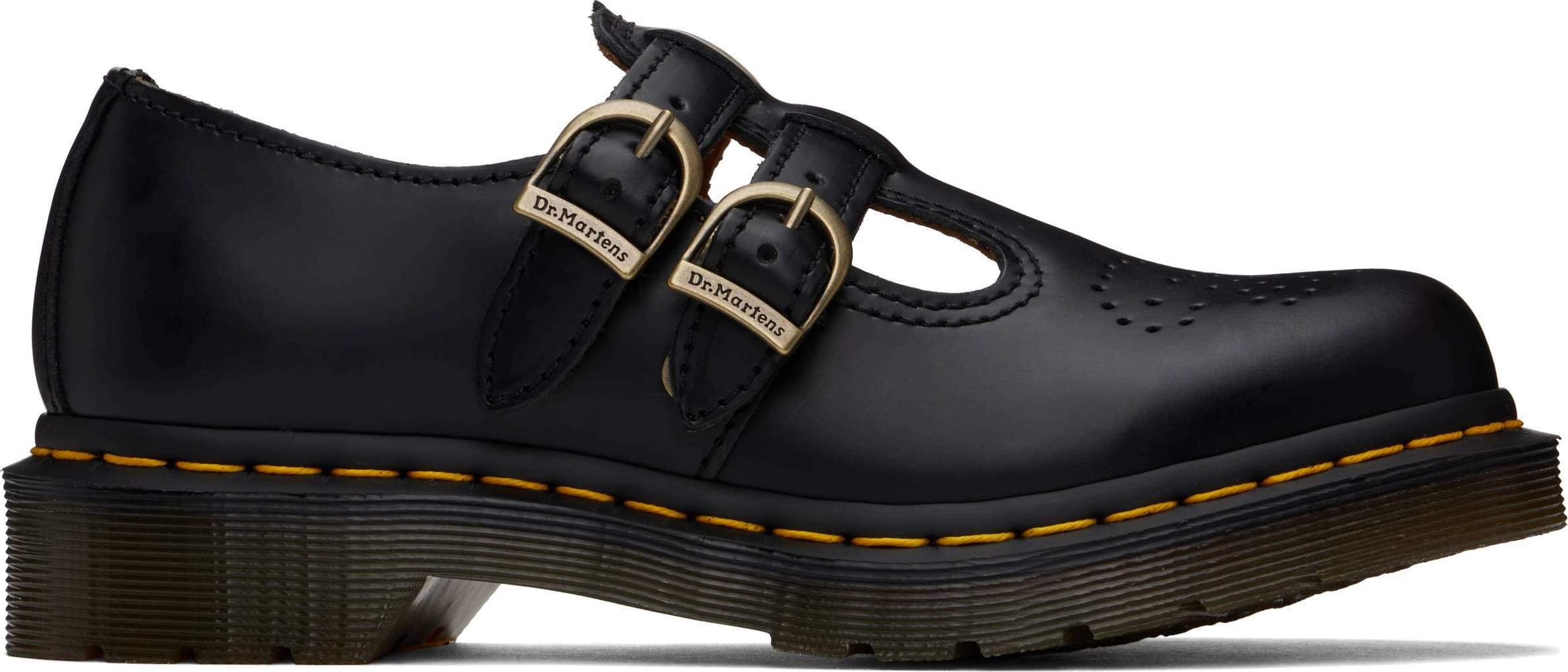 Dr. Martens 8065 Smooth Leather Mary Jane Shoes - Black