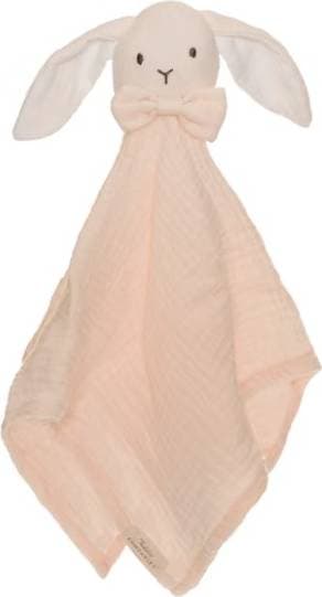 Teddykompaniet Diinglisar Snuttefilt Kanin Muslin (Babyrosa)