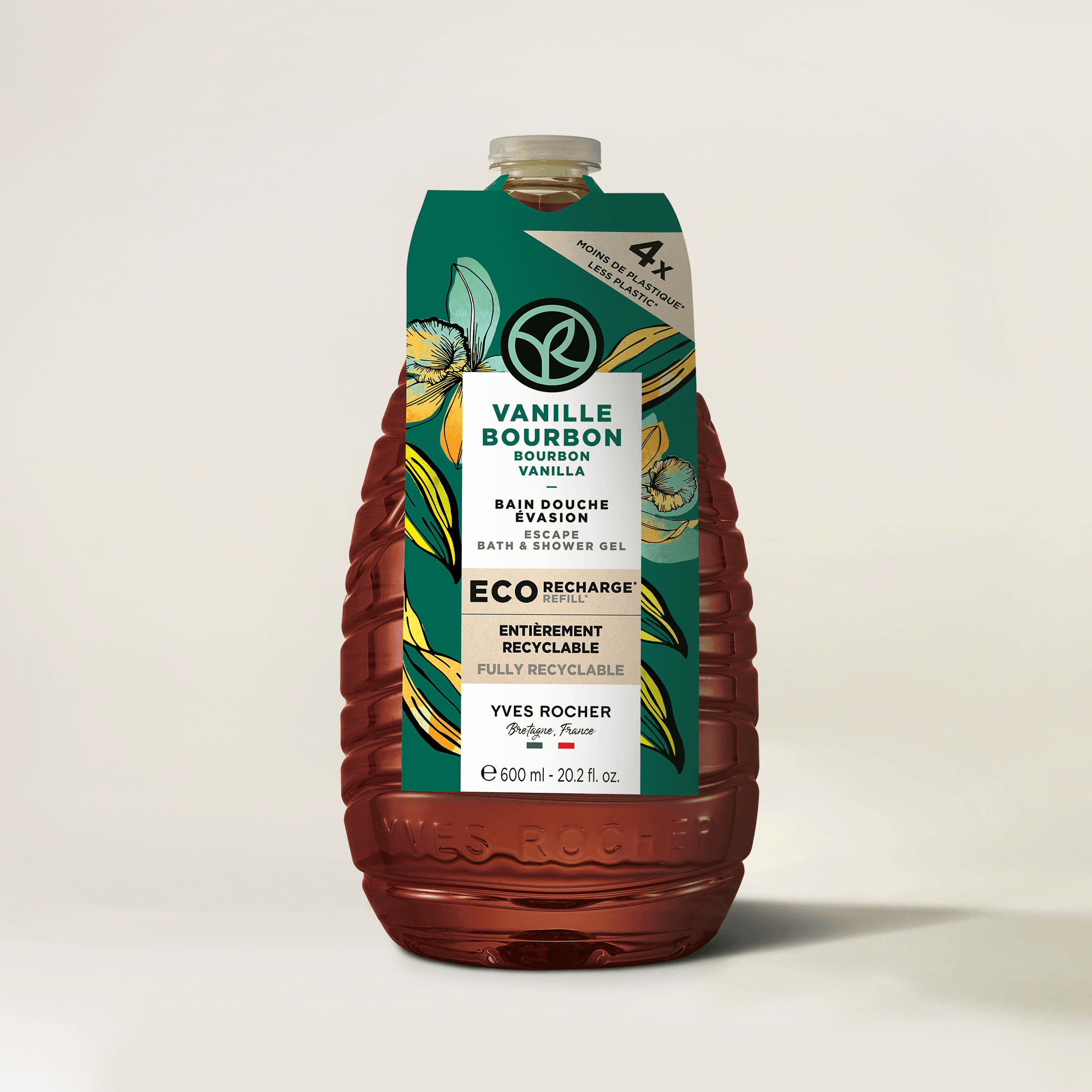 Yves Rocher Eco-Refill Monoi Bourbonvanilj Duschgel Set