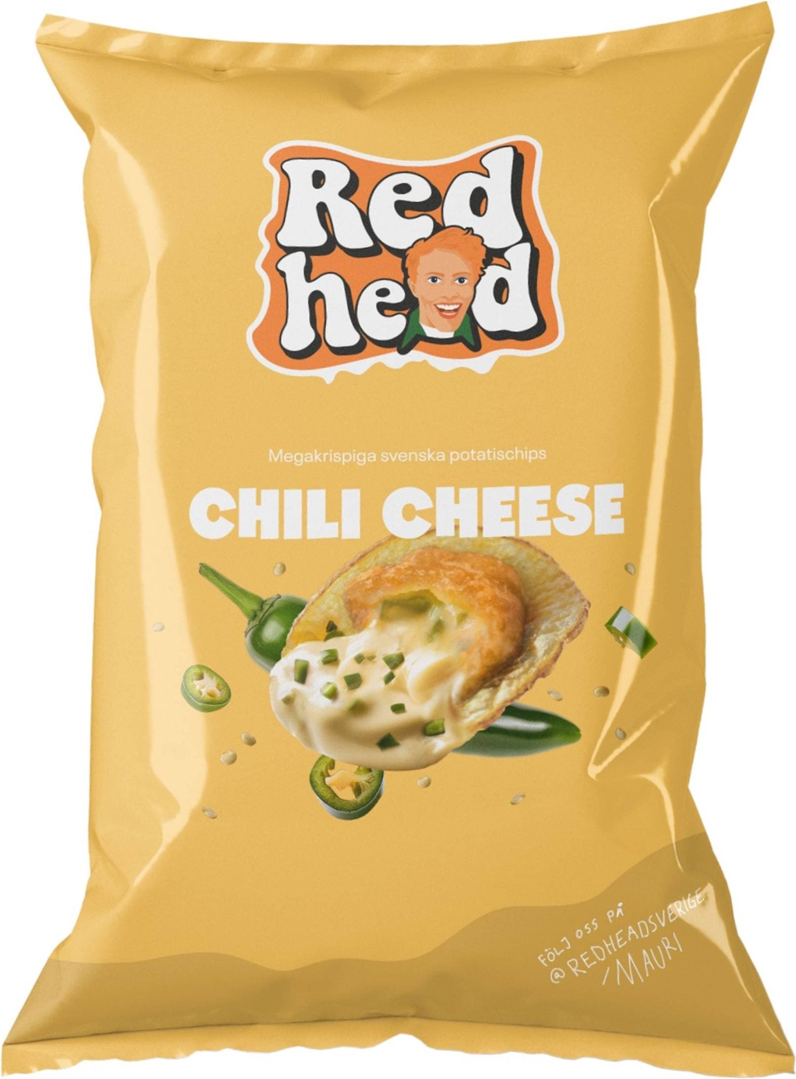 RedHead Redhead Chili & Cheese Chips 150 Gram