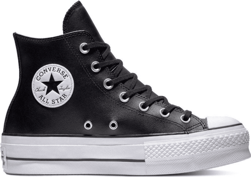 Converse Chuck Taylor All Star Leather Platform High Top W - Black/White