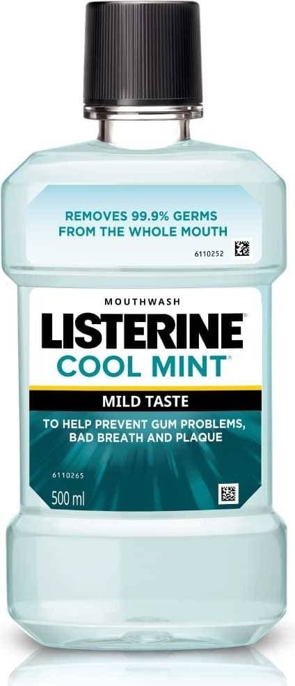 Listerine Cool Mint Mild Taste Mouthwash 500ml