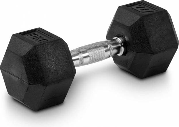 Master Fitness Rubber Hex Dumbbell 10kg