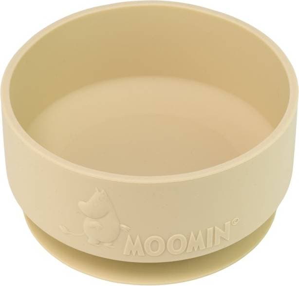 Rätt Start Mumin Skål med Sugkopp Silikon (Latte Beige)