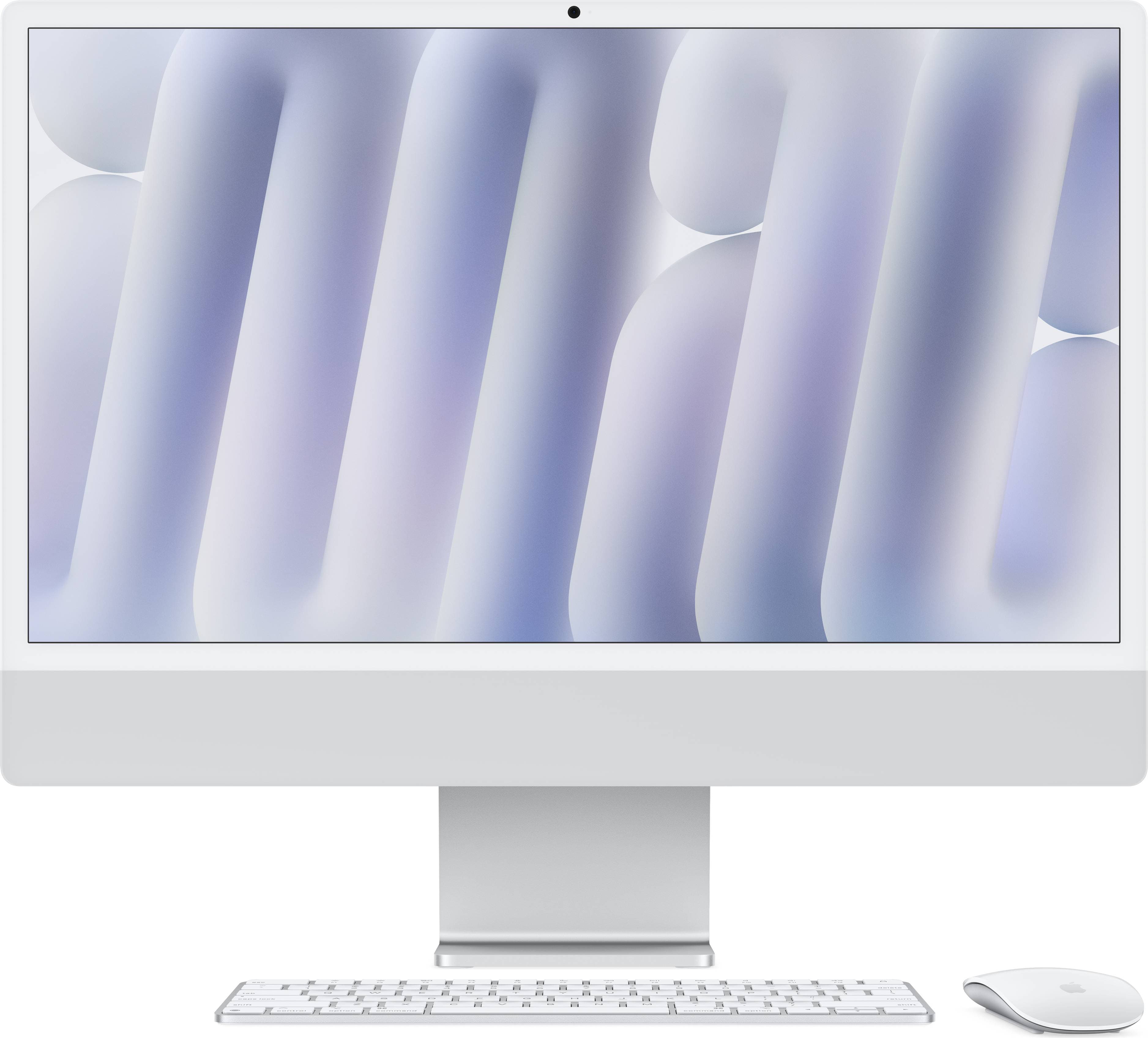 Apple iMac, 24-inch, M4 Chip, 10-core CPU, 10-core GPU, 16GB Unified Memory, 256GB SSD Storage Standard Glass Silver