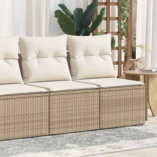 vidaXL Soffgrupp För Trädgård Med Dynor 4 Delar Loungeset, Bord inkl. 1 Soffor
