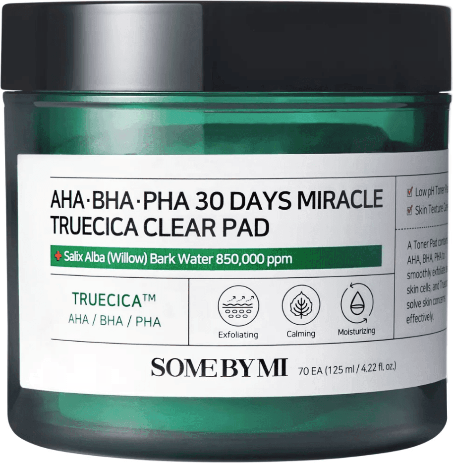 Some By Mi AHA BHA PHA 30 Days Miracle Truecica Clear Pad 70-pack