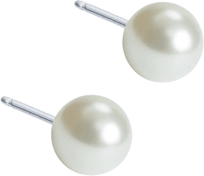 Blomdahl NT Earrings - White